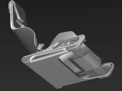 Highly Detailed Car Seat for Diecast Model and 3D Printing  3D print model