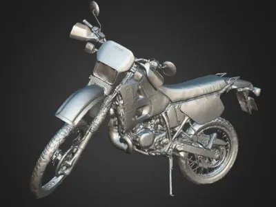 YAMAHA DT 125 R Low-poly 3D model