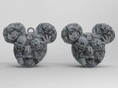 micky head pentant  3D print model