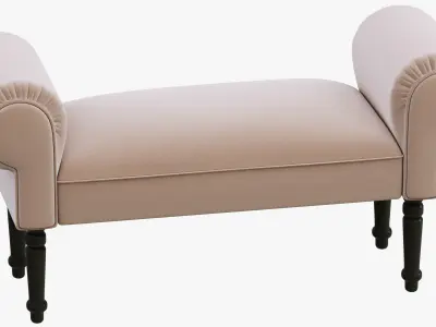 HPDECOR Keep Calm ottoman 3D model