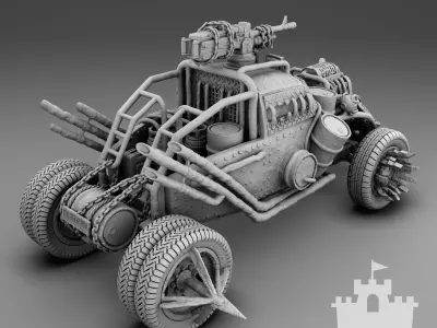 Mad Car 3D print model
