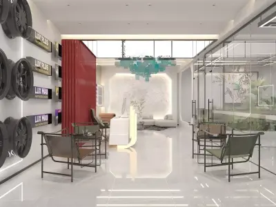 Car Service 3D model