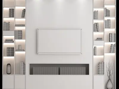TV Wall Collection  Vol 01 3D model