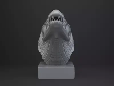 Crocodile Bust - Animal Figurine 3D print model