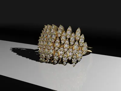 WEDDING RING LUXURY  3D print model