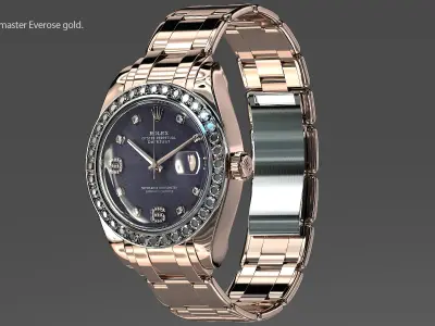 Rolex Oyster Perpetual Pearlmaster 39 Sapphire Low-poly 3D model