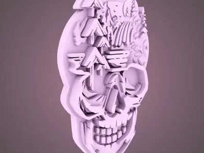 Skull Design 3D print model