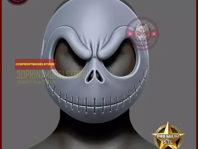 Pumpkin King Mask - Jack Skellington The Nightmare Christmas 3D print model