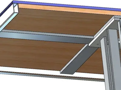 TABLE rectangular 3D model