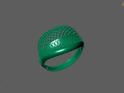 Plain Ring Women Ready STL 3DM Models Womens Rings 3D models 3D print model 50