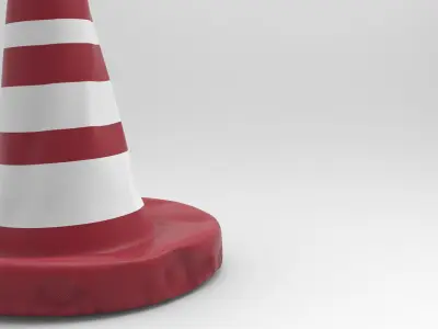 Cone Pillow Low-poly 3D model