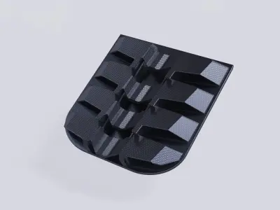 spoiler back lift rear auto garage  3D model