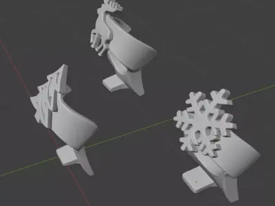 Christmas Napkin Holders 3D print model