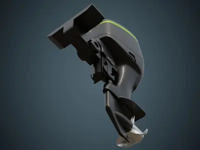 Outboard Motor 1 Basic 3D model