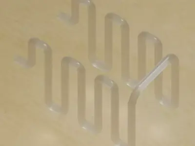 Transparent Glass Pipe 3D model