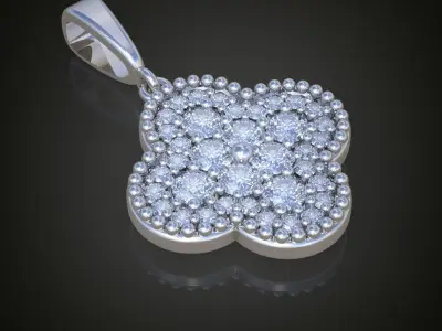 Pendant 3D model 0065 printable model 3D print model