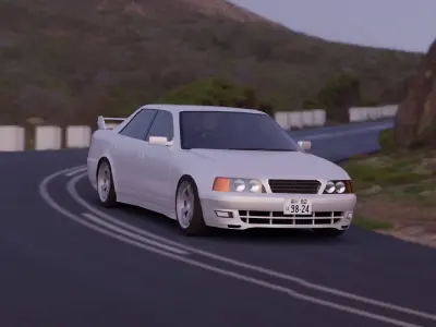 Toyota Chaser Free low-poly 3D model