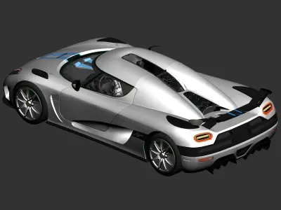 Koenigsegg version 3d model  Low-poly 3D model