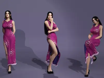 One Piece Empress Boa Hancock Realistic Next-Gen Quality 3D model