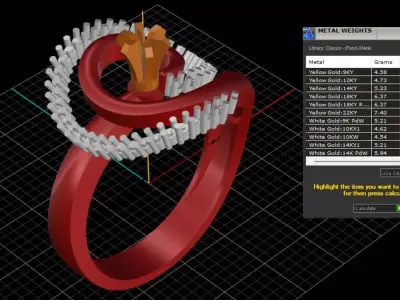 woman ring  3D print model purchase