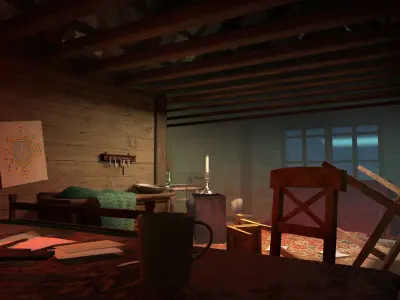 Interior Cabin Set 3D model