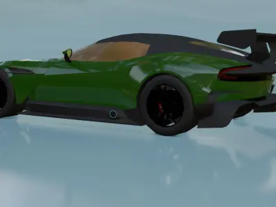 Aston Martin Vulcan 3D Game-Ready Model Low-poly 3D model