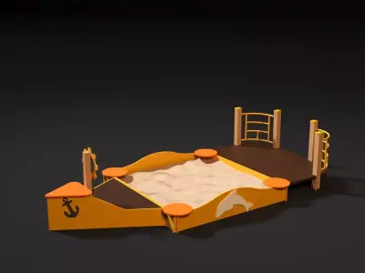Sandbox boat 3D model