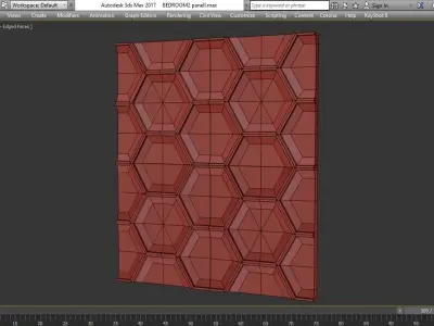 Pannello 3D wall panel 3d model Low-poly 3D model