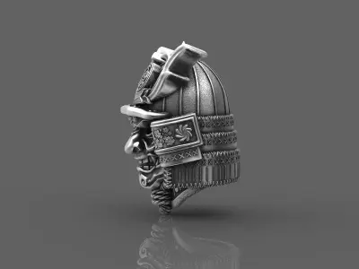 Head samurai 3d model for 3d printing 3D print model 3D print model