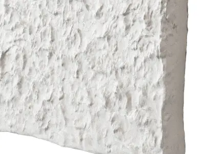 Abstract plaster painting 3D model