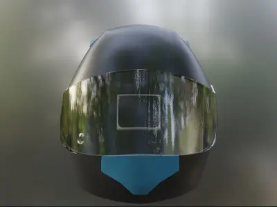 helmet Low-poly 3D model