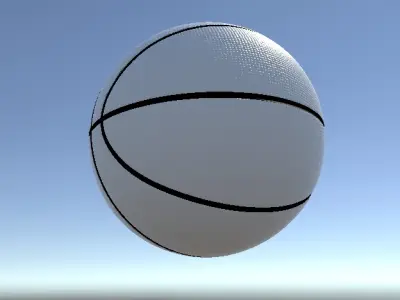 BasketBall Asset FBX Low-poly 3D model