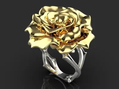 ring rose 3D print model purchase