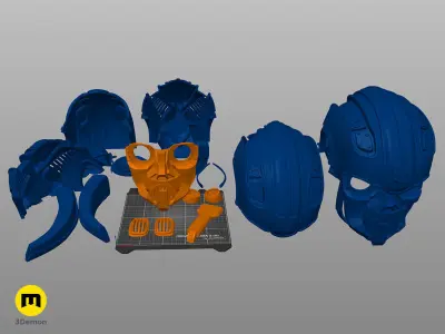 Bumblebee 2018 beetle wearable head  3D print model