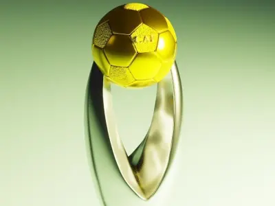 champion league afrique Trophy 3D model 3D model