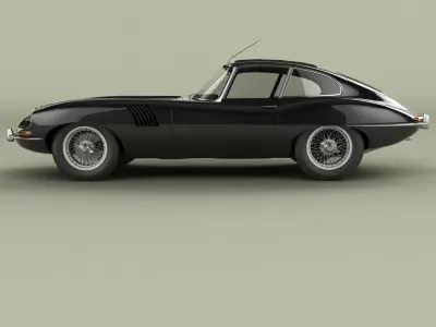 Jaguar E-type Quad-Headlight Coupe 3D model