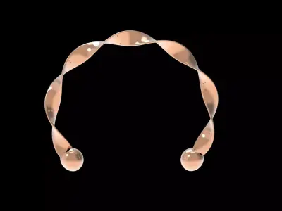 Twisted Bracelet 3D print model