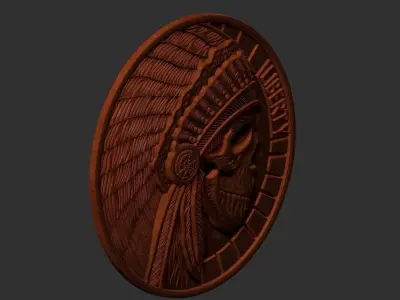 indian skull 3D print model