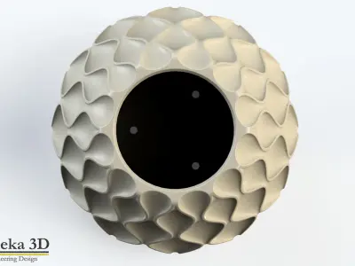 WAVE PATTERN POT MODEL 1 AND 2 3D print model