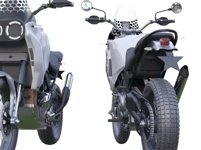 Dugatti motorcycle 3D model