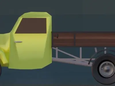 Classic truck 3D model