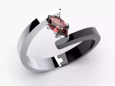 Women Ring - CAD-06 3D print model