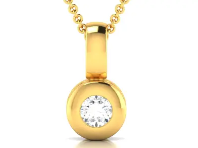 Women Pendant 3DM STL OBJ FBX Render Details 3D print model 12