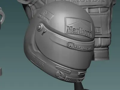 Ayrton Senna Legend 3D print model