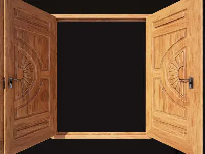 Hinged Doubledoor 02 3D model