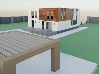 Modern House cottage 3D model