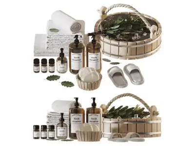 Sauna and bath filling 3D model