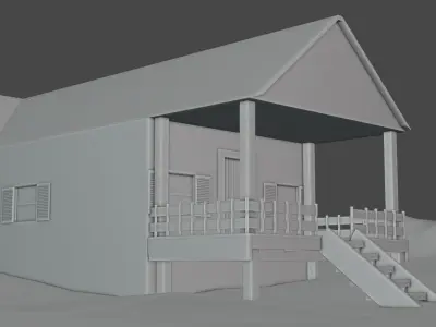 Simple House Free 3D model