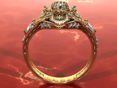 3d stl ring 3D print model