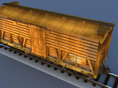 PRR Stock Car  3D model